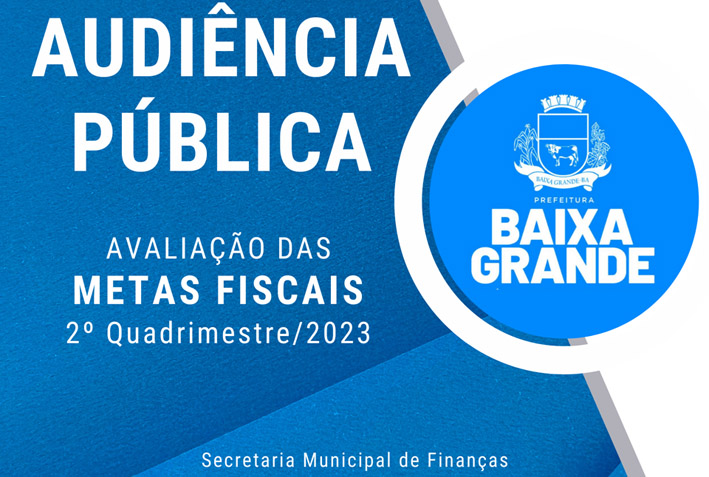 Realizada Audiência Pública para Demostrar e Avaliar as metas Fiscais do 2º Quadrimestres de 2023 em Baixa Grande