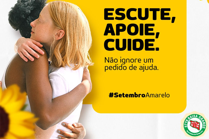 Setembro Amarelo: Sindicato dos Trabalhadores Rurais promove palestra no próximo dia 29