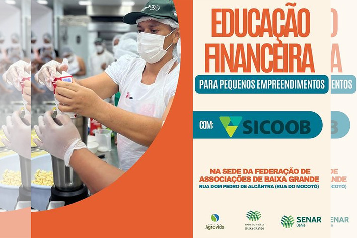 Instituto Agrovida em Parceria do Siccob abre inscrição do curso sobre Educação Financeira em Baixa Grande