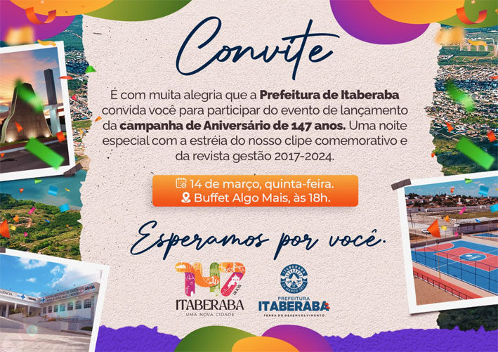 Itaberaba celebra 147 Anos de Emancipação Politica, confira a programação