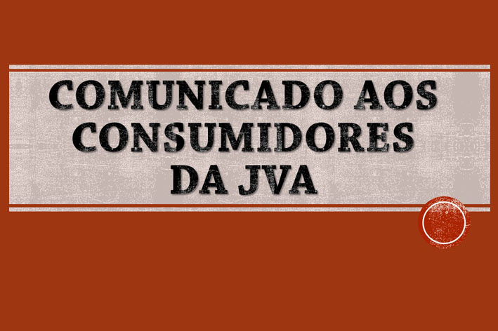 Comunicado aos consumidores da JVA Eletromotos em Baixa Grande