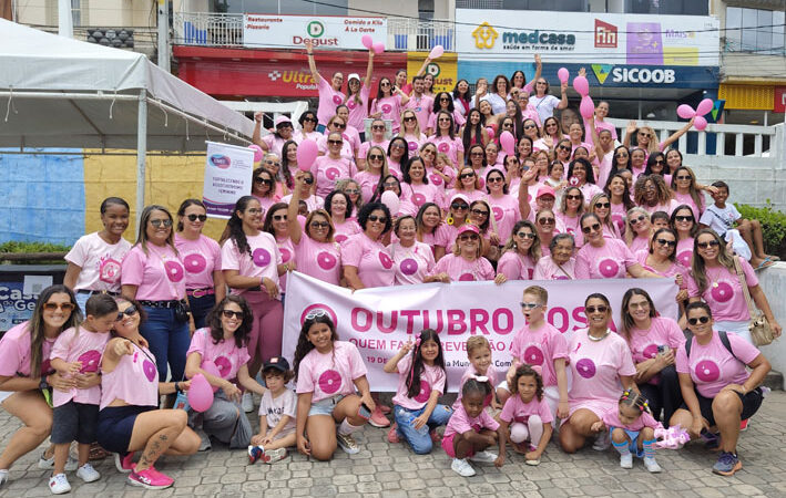 Realizada a Caminhada Outubro Rosa da Missão para a Rio Branco em Jacobina