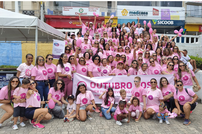 Realizada a Caminhada Outubro Rosa da Missão para a Rio Branco em Jacobina