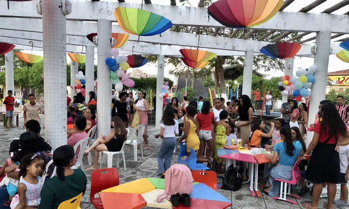 Ação Kids acontece no primeiro dia do evento em comemoração ao Dia do Evangélico em Mairi-BA