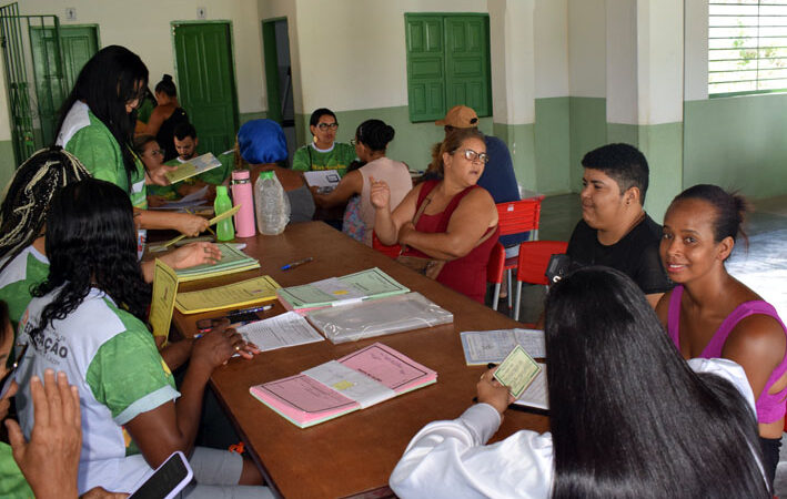 Moradores da Viração recebe com alegria a equipe de Matriculas Itinerantes da Secretaria de Baixa Grande