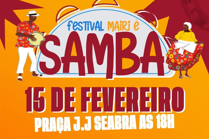 Prefeitura promove Festival Mairi é Samba em valorização à cultura local