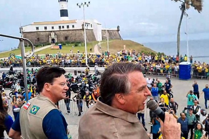 Salvador terá manifestação em favor de Bolsonaro no Farol da Barra